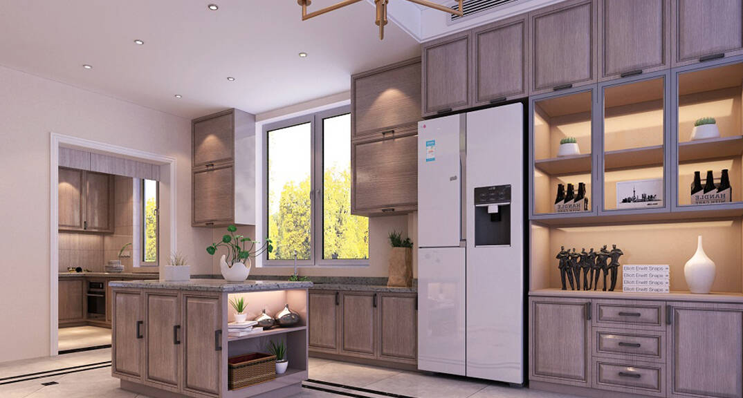 安纳溪236m?别墅餐厅美式气概月博案例效果图