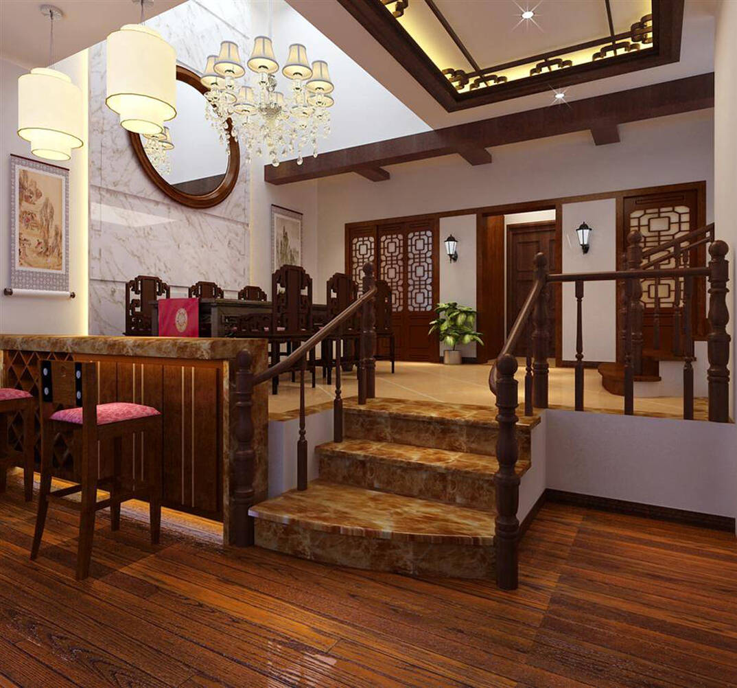 香溪庭院240m?别墅餐厅气概月博案例效果图