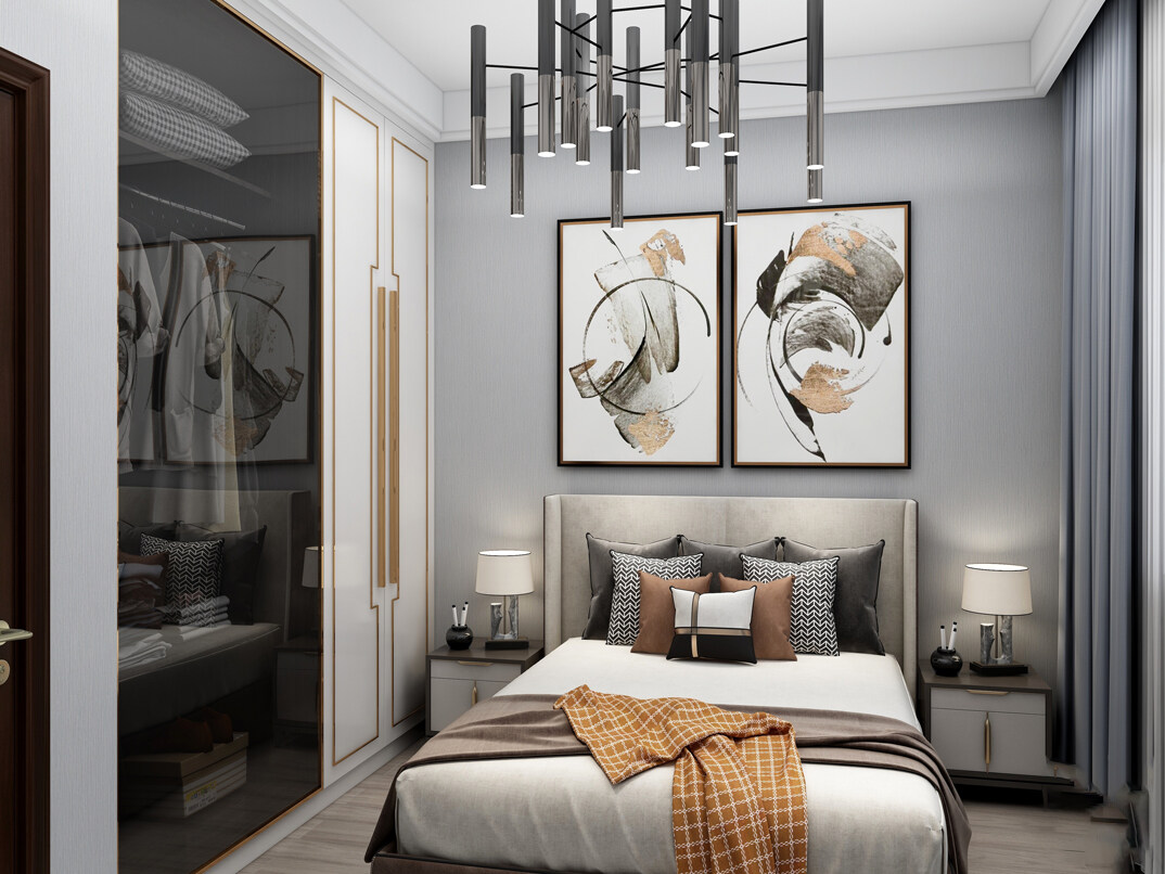 青安·海悦居86㎡二室二厅卧室新中式气概月博案例效果图-详.jpg