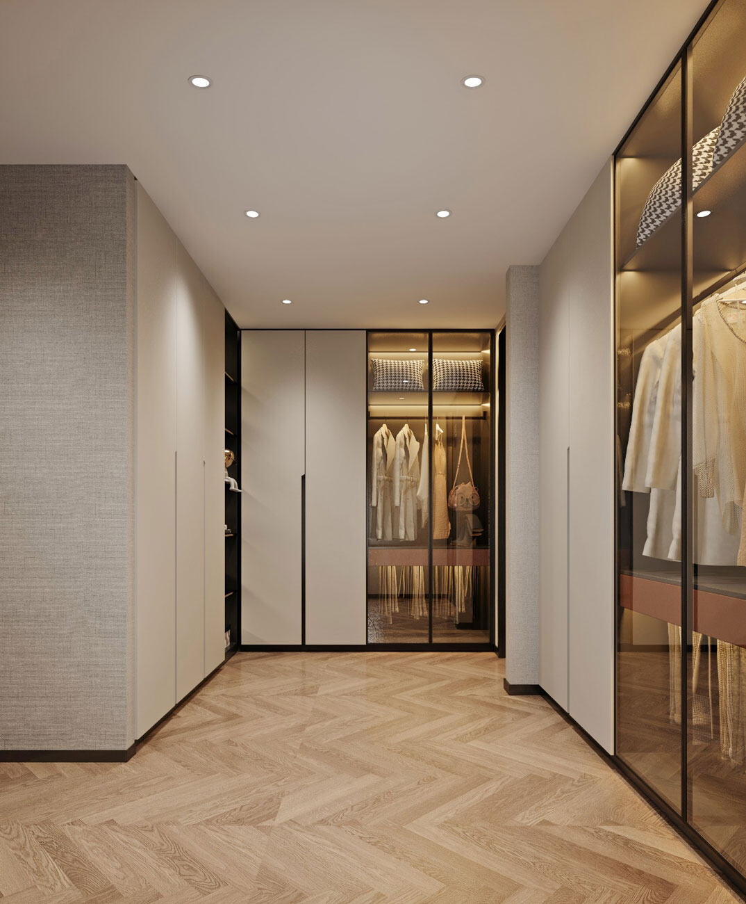 青岛小镇175㎡别墅下叠衣帽间轻奢极简气概月博案例效果图.jpg
