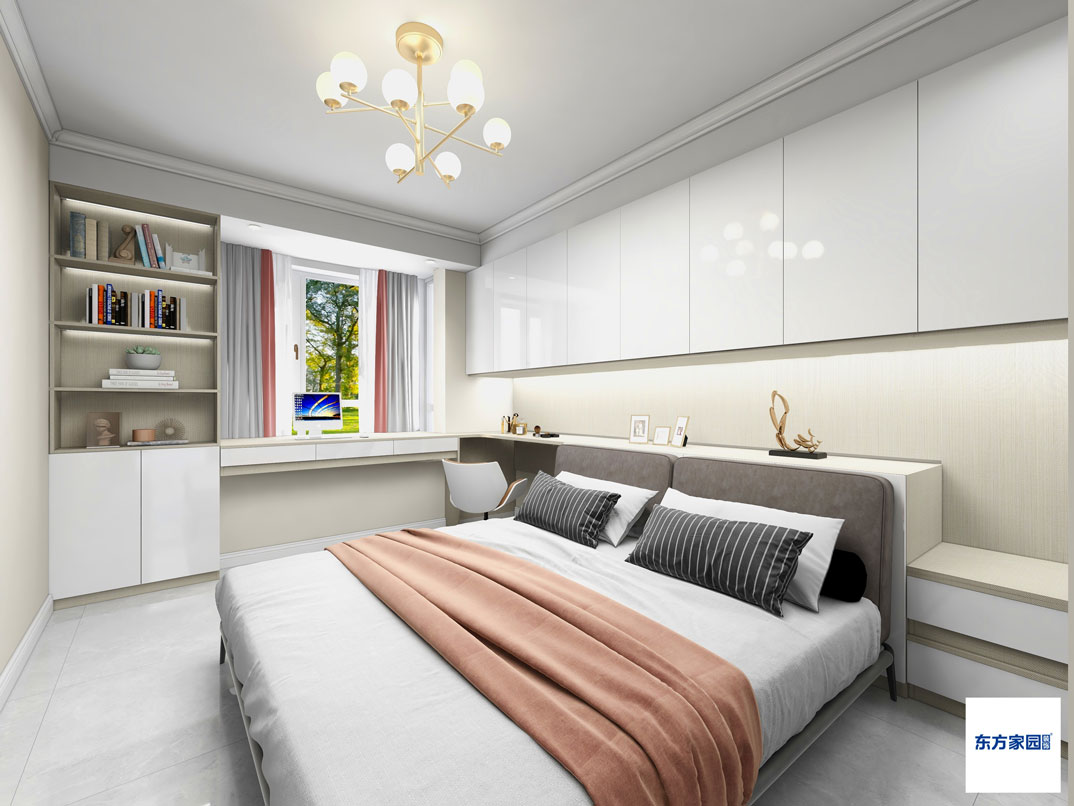 金地花园126㎡三室两厅卧室现代简约气概月博案例效果图-详细.jpg