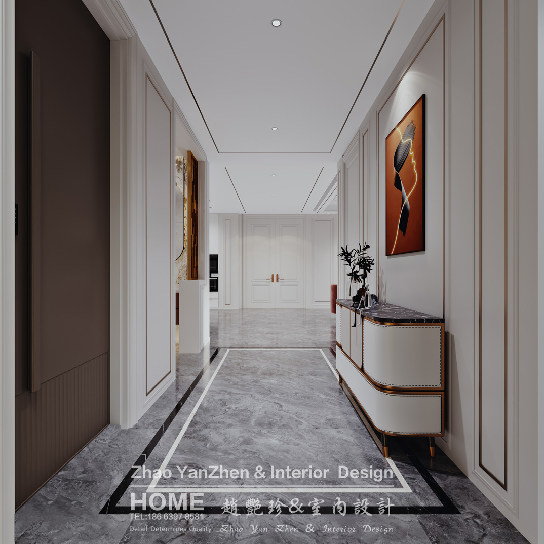 璞丽豪庭287㎡叠拼上叠玄关美式轻奢气概月博案例效果图-详细.jpg
