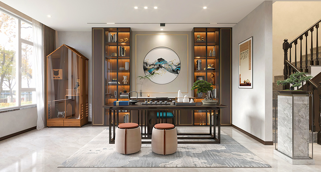 仟佰墅150㎡别墅上叠茶楼新中式气概月博案例效果图.jpg