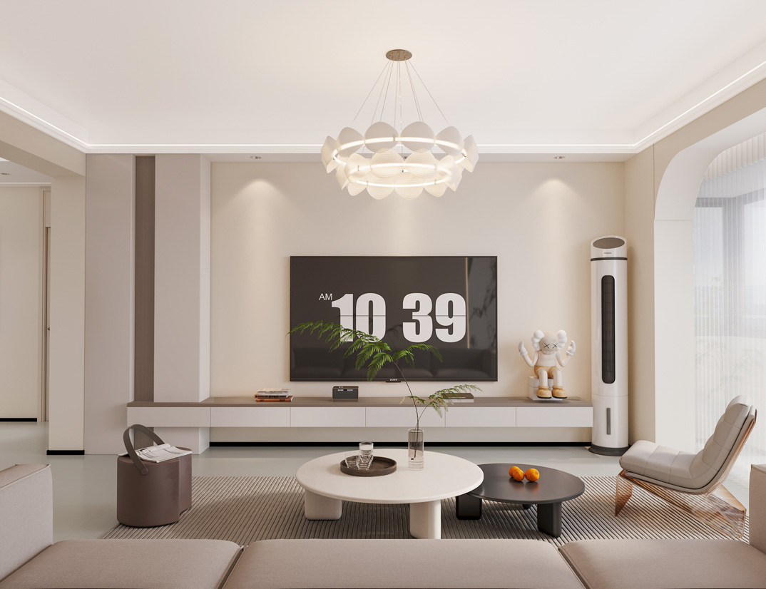 华达公寓150㎡四室两厅客厅电视现代简约气概月博案例效果图-详细.jpg